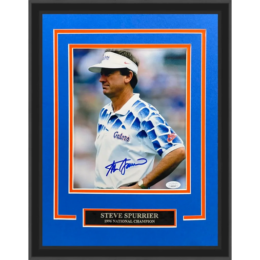 Steve Spurrier autographed deluxe framed 8x10 Florida Gators photo