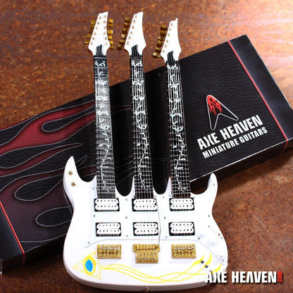 Mini Axe Heaven Steve Vai Signature Triple Neck White Guitar