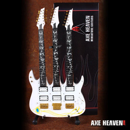 White Axe Heaven Steve Vai Signature Triple Neck Mini Guitar