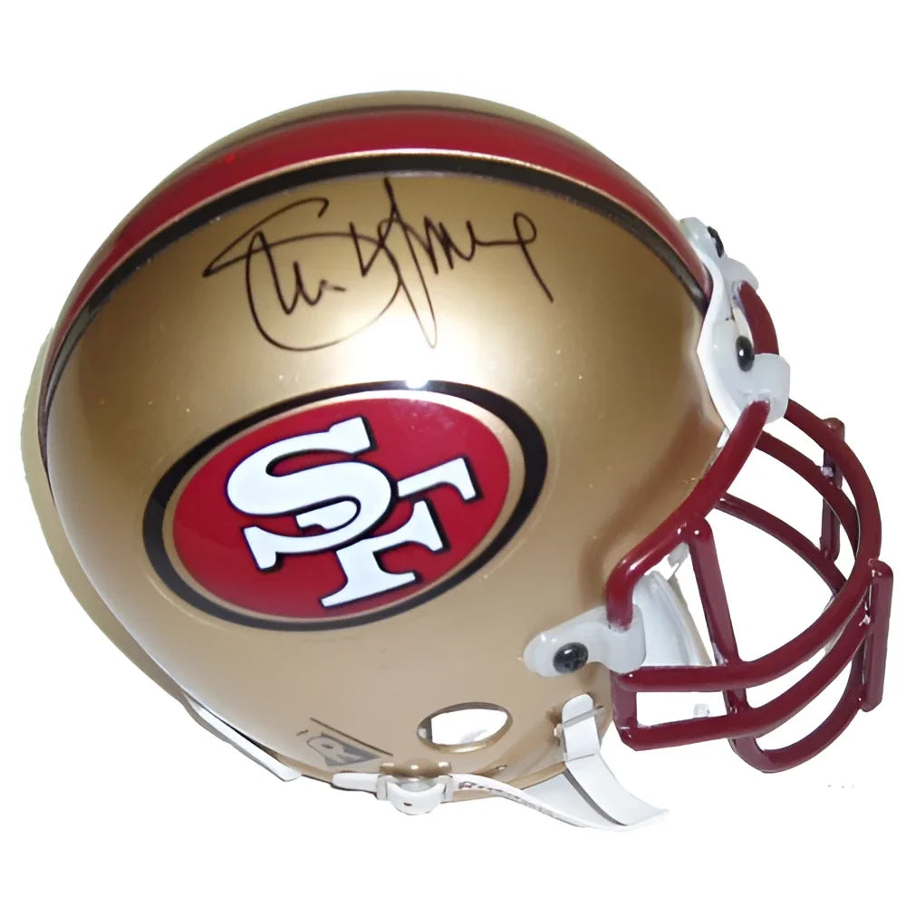 Steve Young autographed San Francisco 49ers mini helmet with SF logo