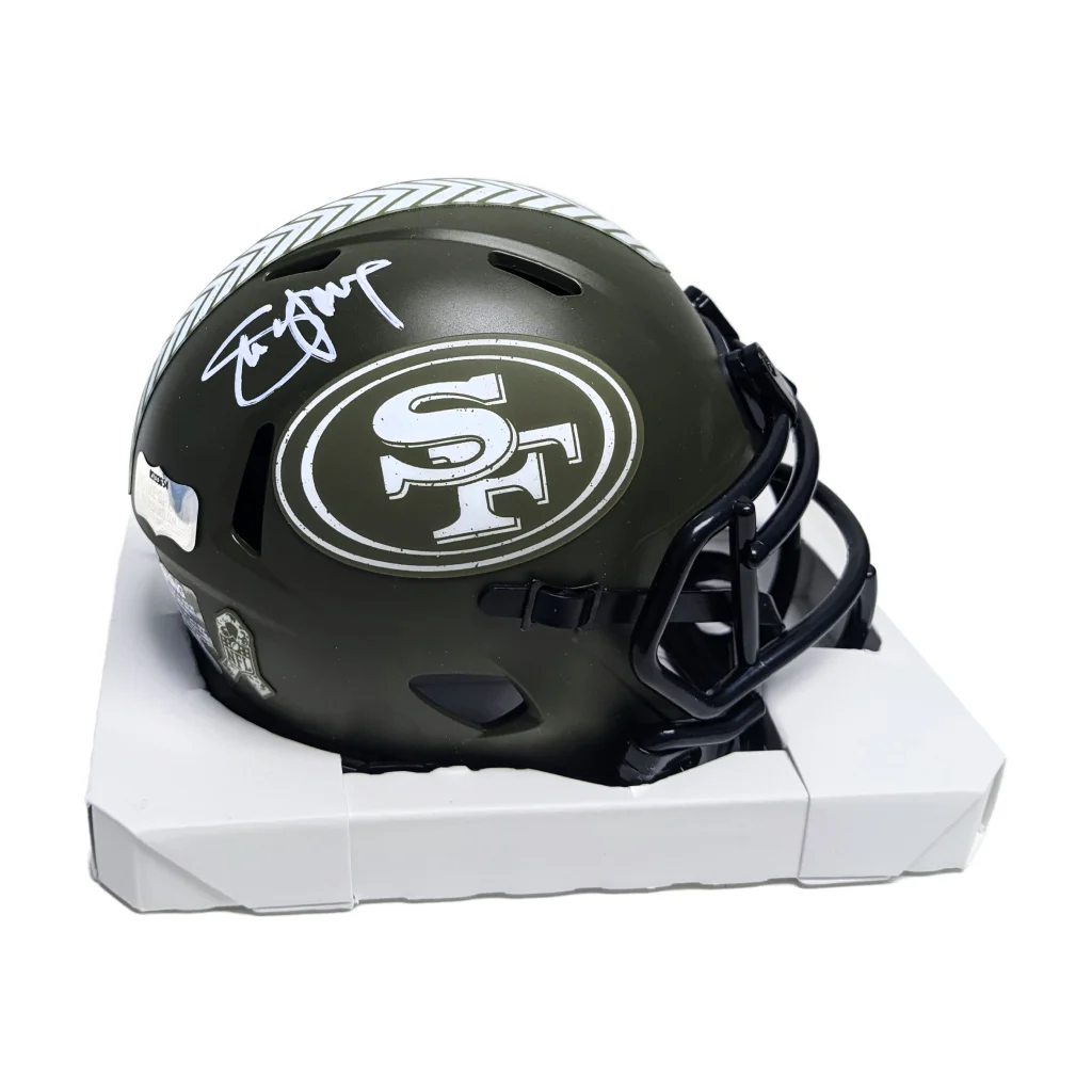 Steve Young Signed San Francisco 49ers Salute Mini Helmet with PSA COA | Creative Sports | vintageantiquesgifts.com