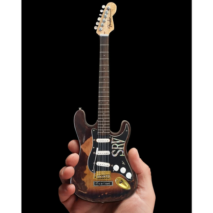 Stevie Ray Vaughan mini Strat by Axe Heaven with stand