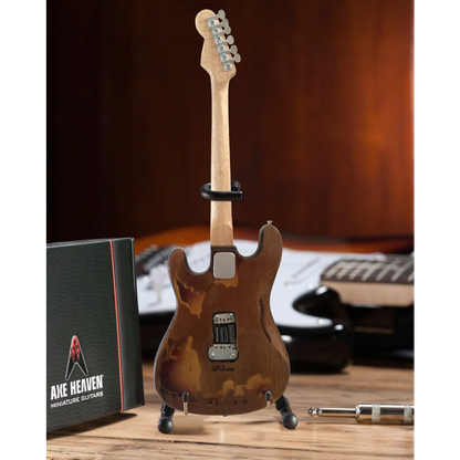 Stevie Ray Vaughan Mini Strat by Axe Heaven on adjustable A-frame stand