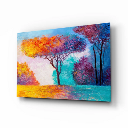 Vibrant Abstract Landscape Wall Art with Bold Sunset Colors | Insigneart USA | vintageantiquesgifts.com