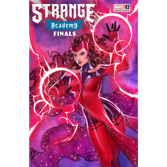 Comic book cover featuring Scarlet Witch from Strange Academy Finals Issue 3