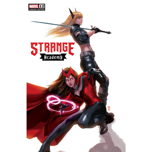 Strange Academy Issue 12 Variant Cover with two female characters, sword and spell