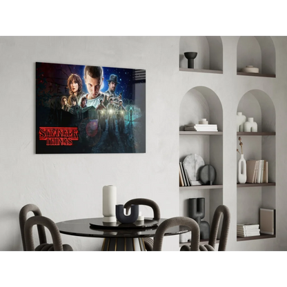 Stranger Things glowing cosmic poster wall art canvas print
