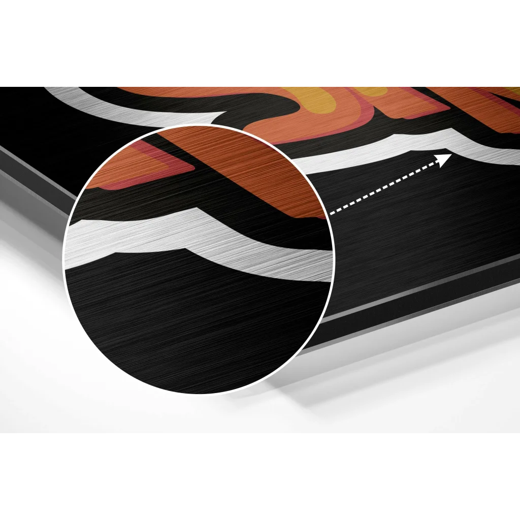 Be Strong Brushed Aluminium Dibond Wall Art