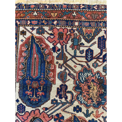 Stunning 1920s Persian Malayar rug with cotton foundation