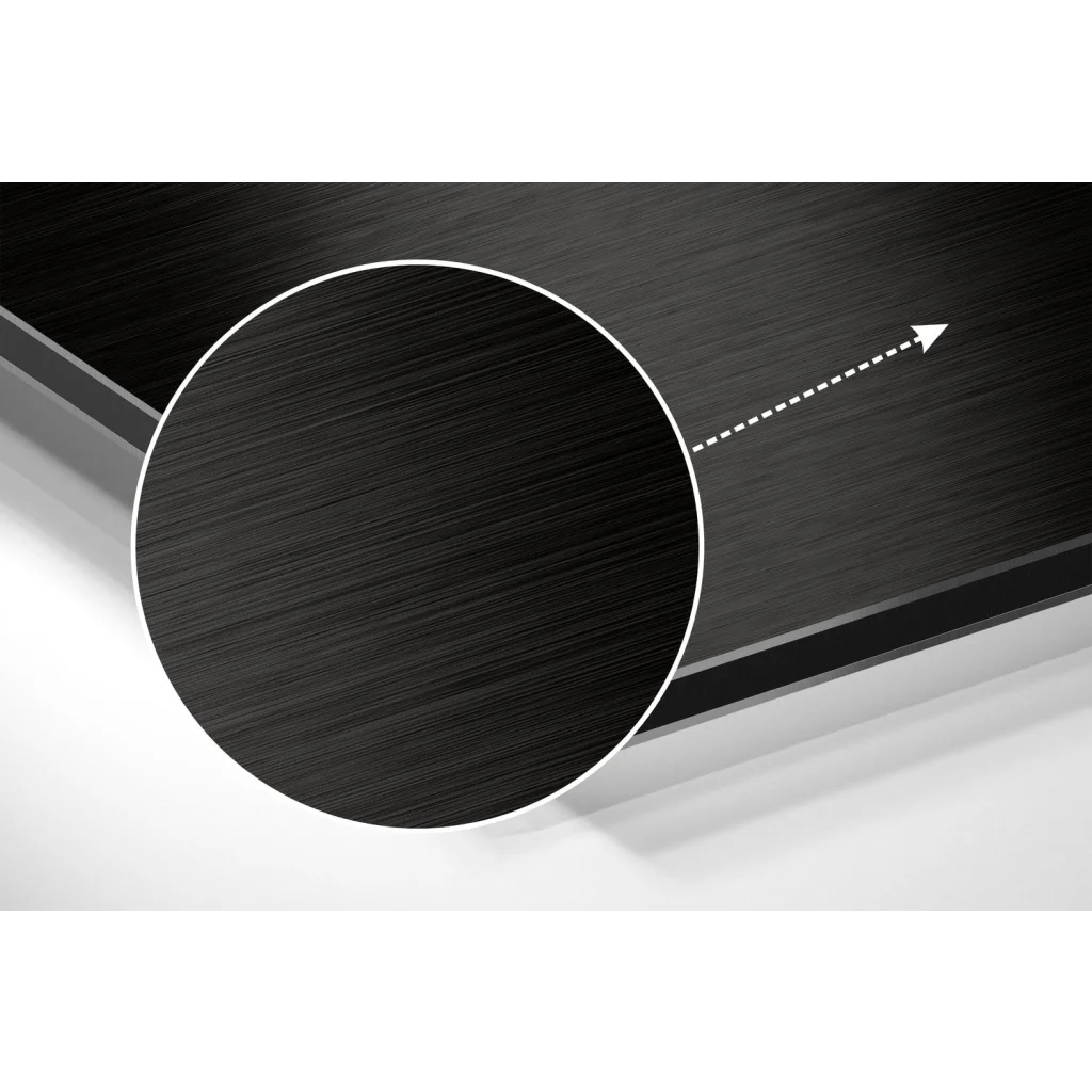 glass wall art Stunning 3D brain art on black brushed aluminium dibond metal print