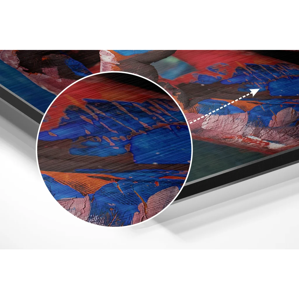 glass wall art 2019 MacBook Pro on brushed aluminium dibond art panel