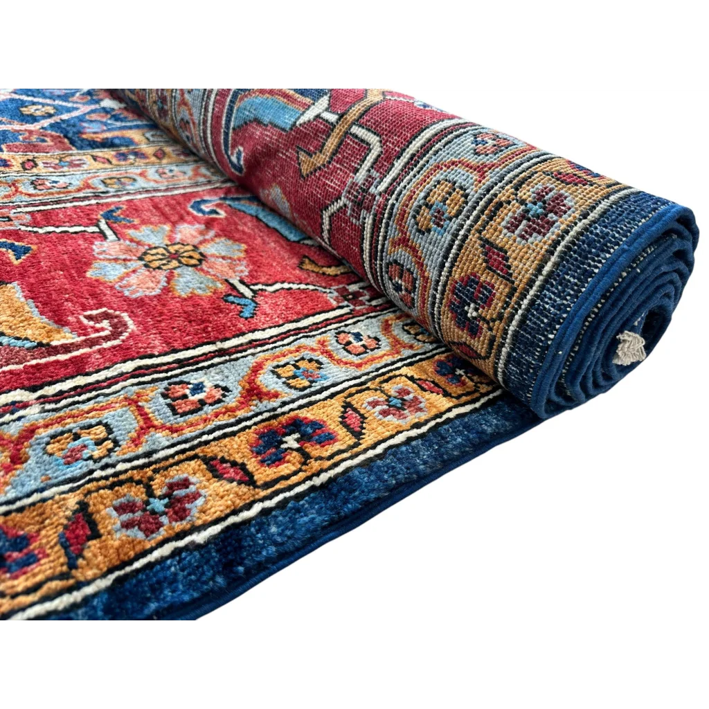 Stunning Afghani Bidjar rug in Ghazni wool with intricate floral motifs