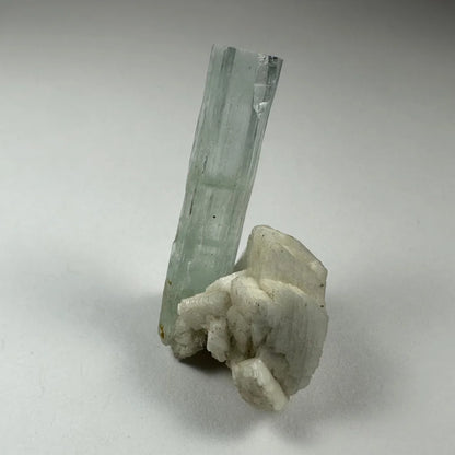 Stunning aquamarine crystal on albite Shigar Valley specimen