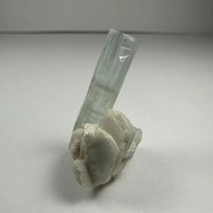 Stunning aquamarine crystal on albite Shigar Valley specimen
