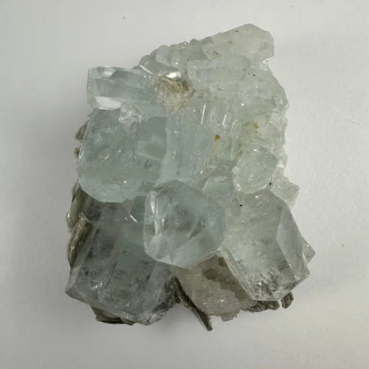 Stunning translucent aquamarine crystals on albite Shigar Valley base