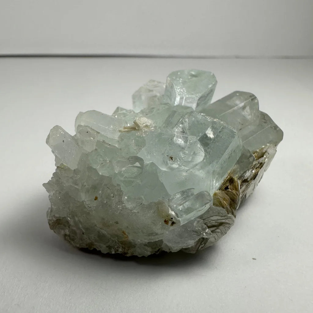Stunning translucent aquamarine crystal cluster from Shigar Valley, Pakistan