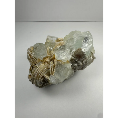 Stunning translucent pale green aquamarine crystal cluster from Shigar Valley, Pakistan