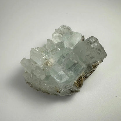 Stunning translucent pale green aquamarine crystals on albite Shigar Valley matrix