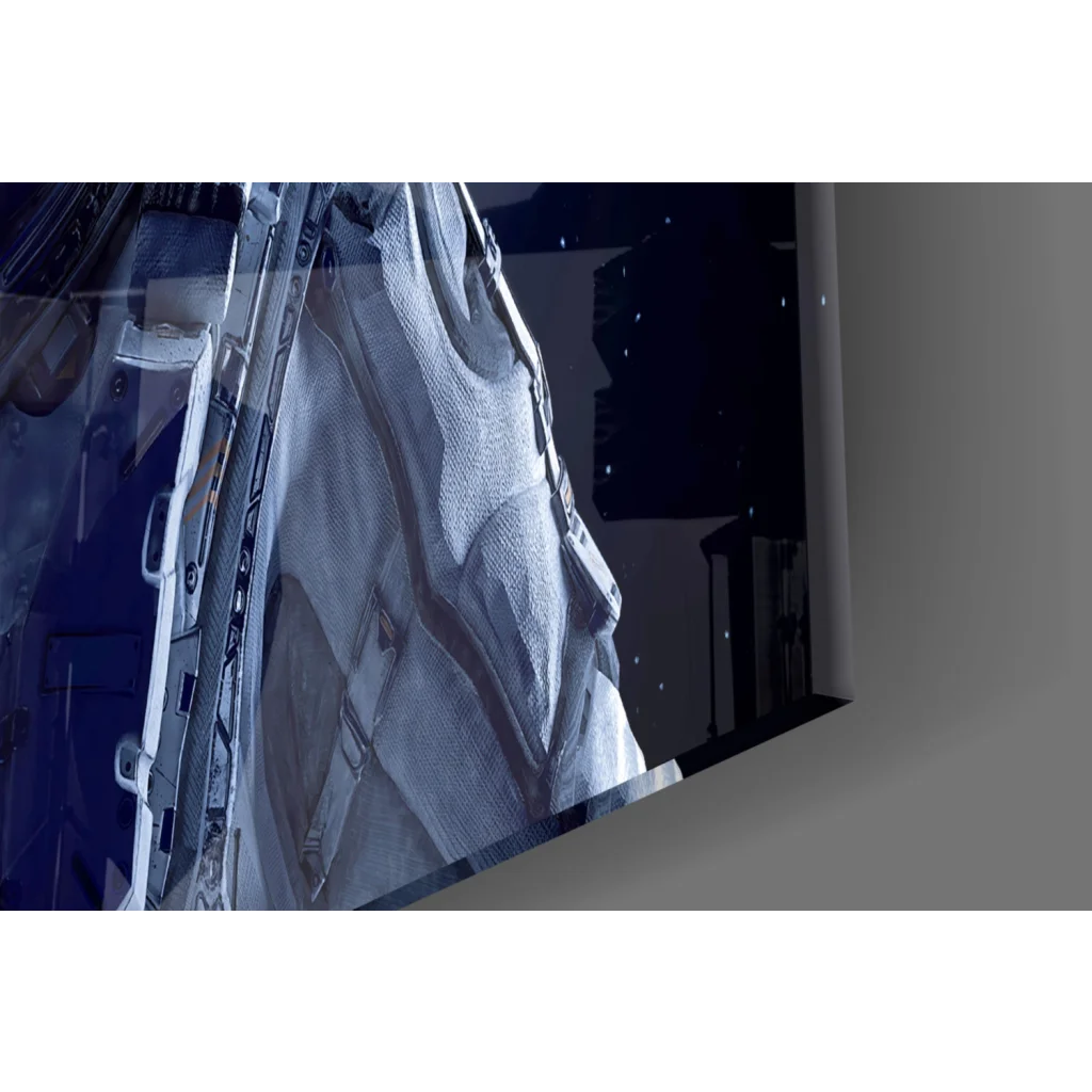 White mesh laundry bag with zipper and handle for glass wall art