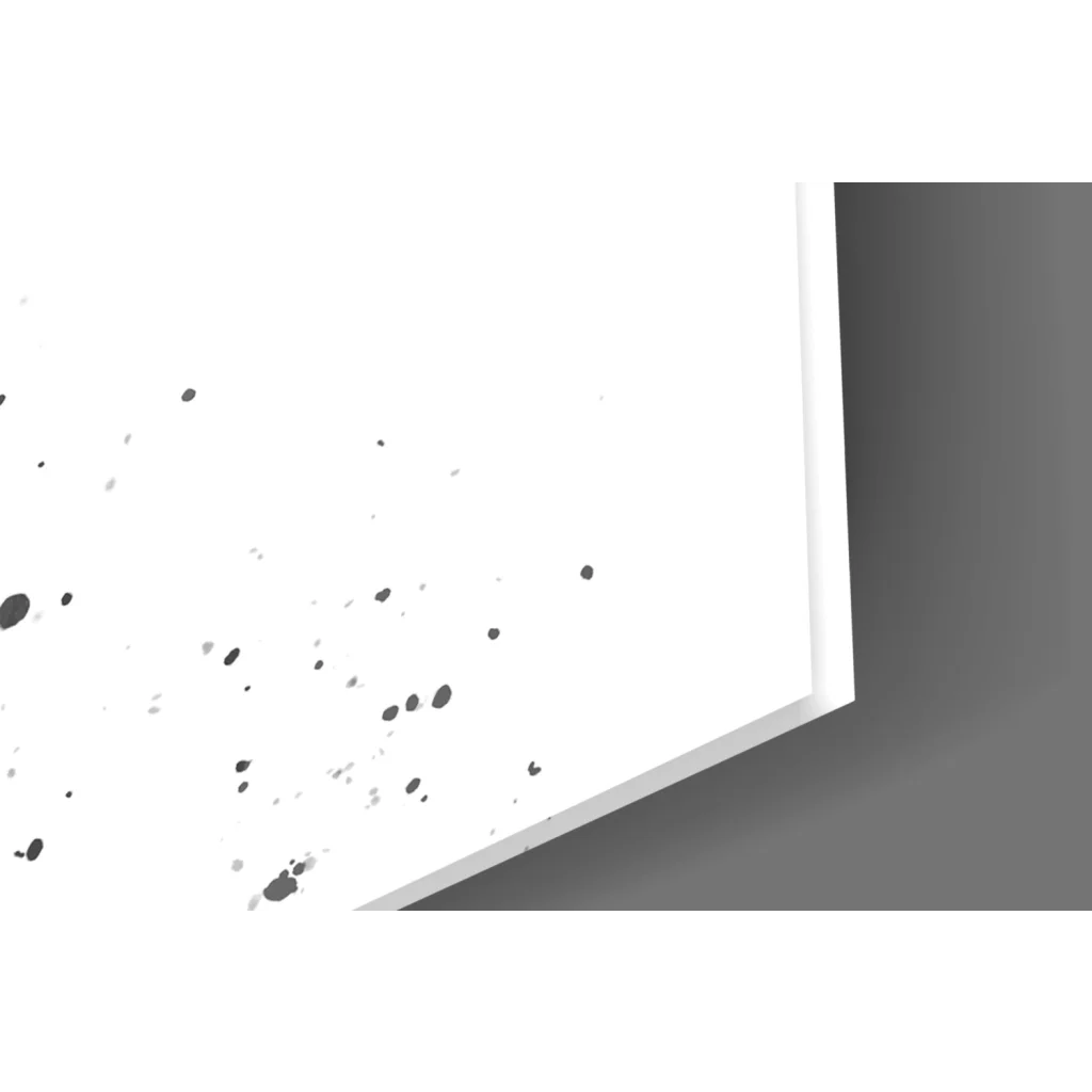 Stunning black and white deer wall art canvas with texture