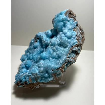 Vibrant blue hemimorphite botryoidal specimen with bumpy turquoise clusters