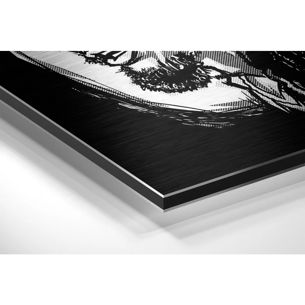 Stunning Bob Marley brushed aluminium dibond wall art print