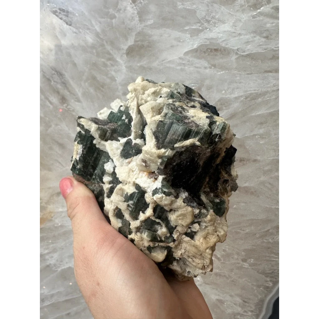 Stunning Brazilian tourmaline crystals on albite matrix