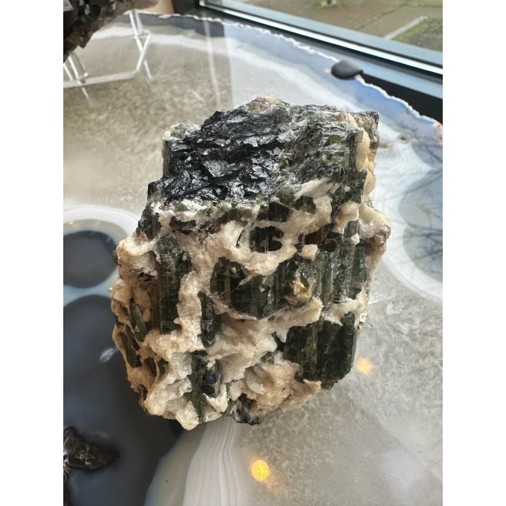 Stunning Brazilian tourmaline on albite crystal powerhouse specimen