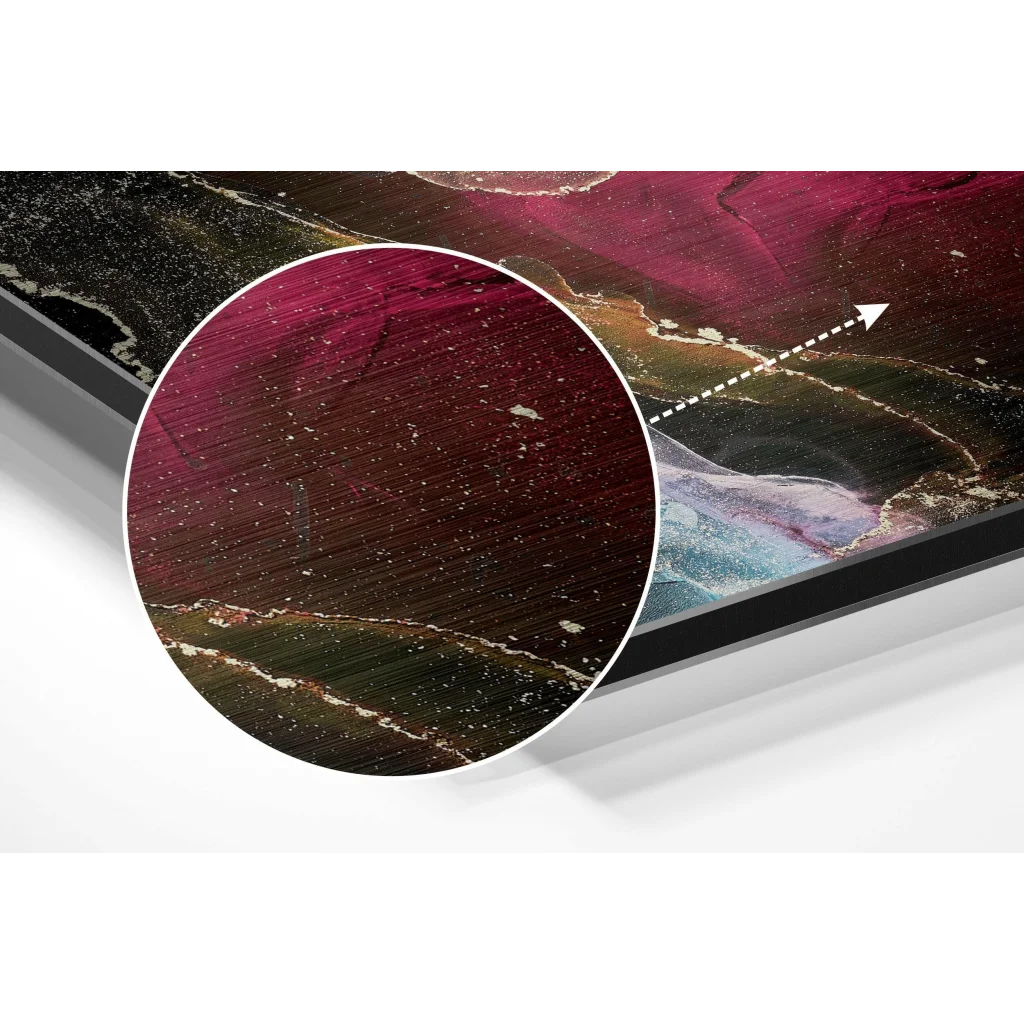 Stunning brushed aluminium dibond art print of 15-inch MacBook Pro in space gray