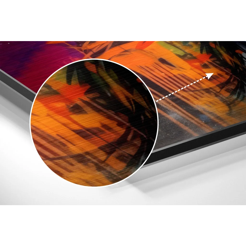 Samsung Galaxy Tab S7+ on brushed aluminium dibond art print