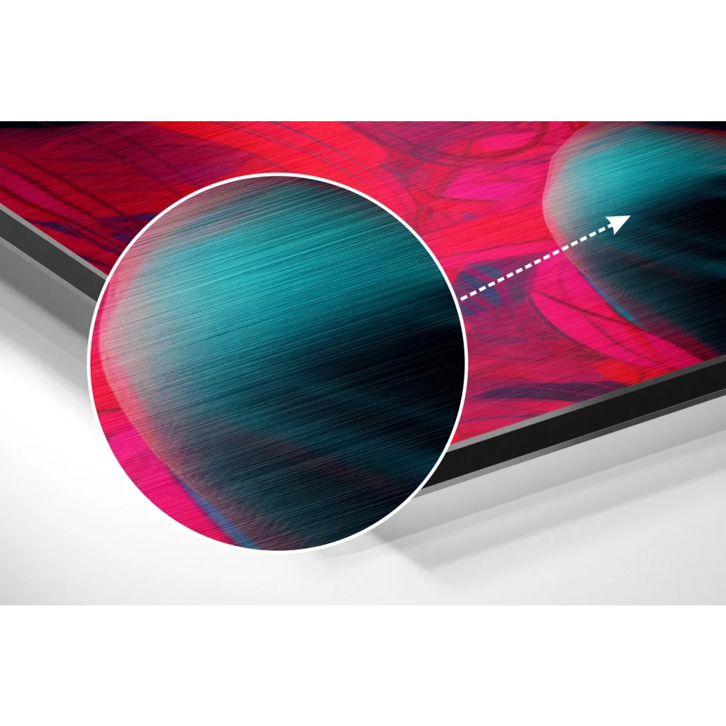 glass wall art Samsung Galaxy Tab S7+ brushed aluminium Dibond screen protector