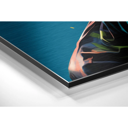 Stunning brushed aluminium Dibond print of Samsung Galaxy S20 Ultra screen protector