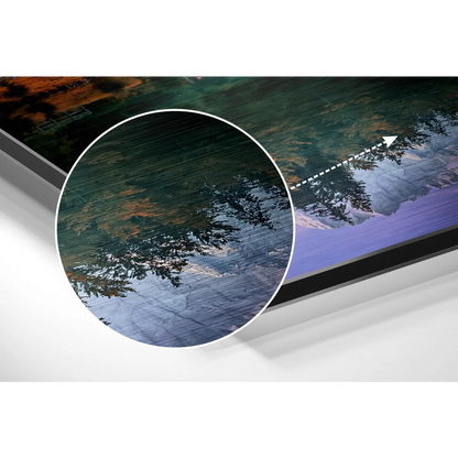 24-inch LG UltraFine 5K Retina display on brushed aluminium dibond art