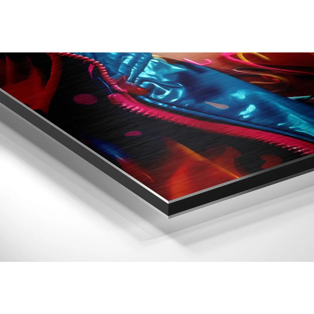 Samsung Galaxy S20 Ultra screen protector on brushed aluminium Dibond art