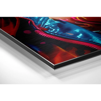 Samsung Galaxy S20 Ultra screen protector on brushed aluminium Dibond art