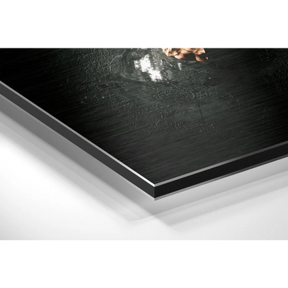 Black matte finish brushed aluminium dibond poster frame