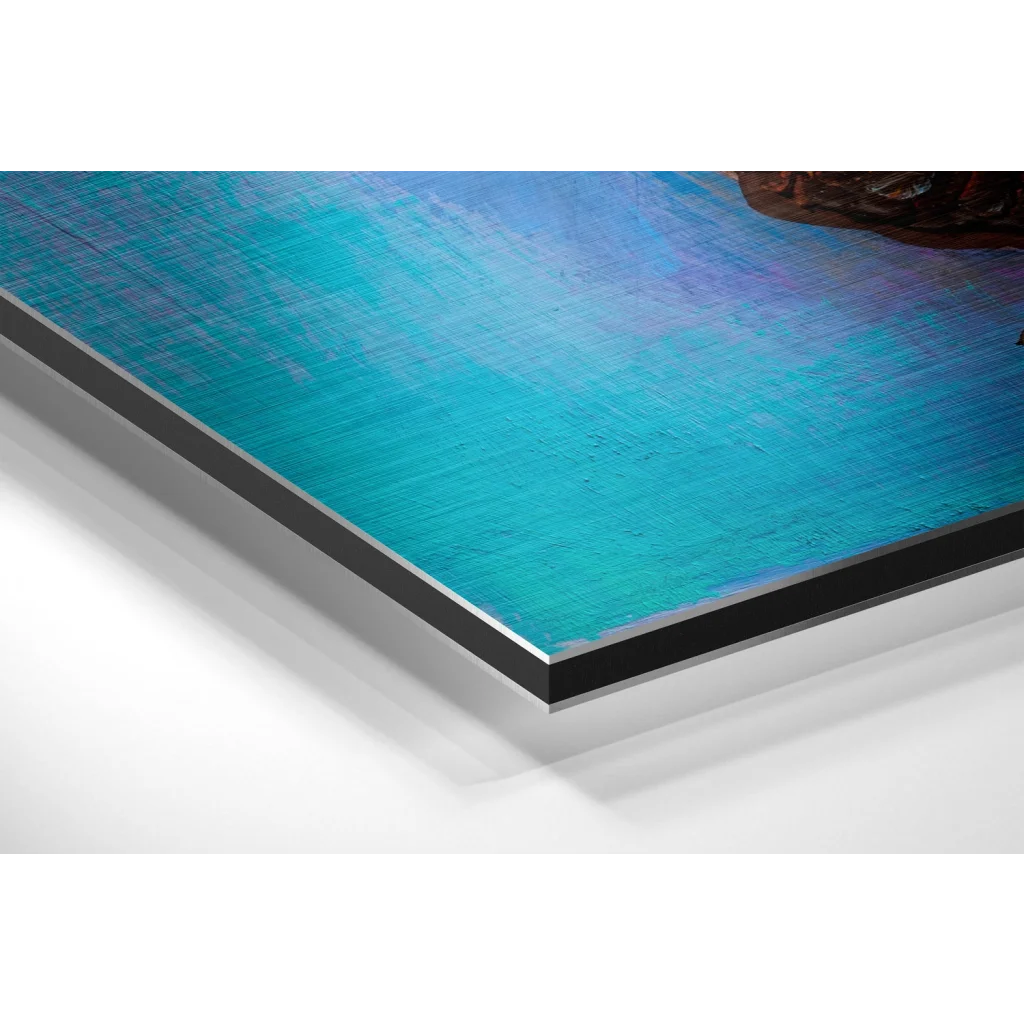 Glass Wall Art Stunning butterfly brushed aluminium dibond wall art print