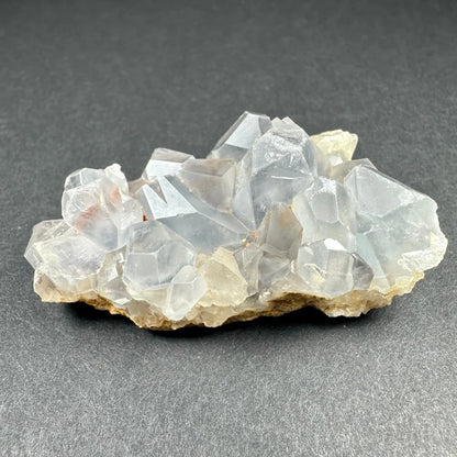 Stunning pale blue celestite crystal cluster on matrix, 51g