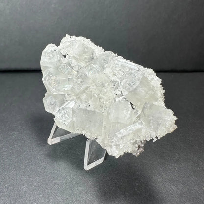 Stunning clear apophyllite crystal cluster micro specimen from India