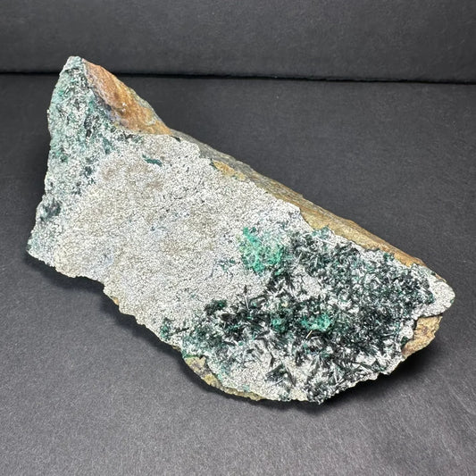 Stunning epidote crystal clusters on natural matrix with green formations