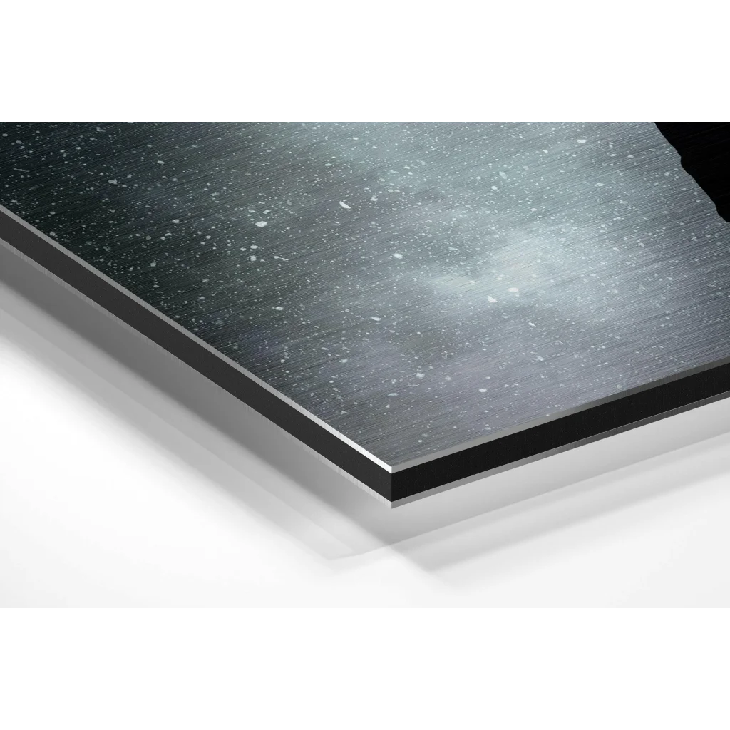 Stunning galaxy brushed aluminium dibond wall art print
