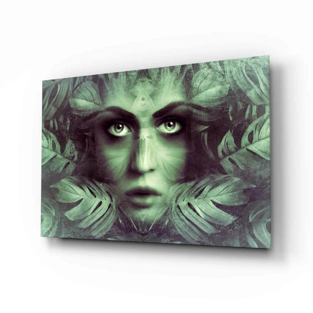 Stunning green leafy canvas wall art for modern spaces
