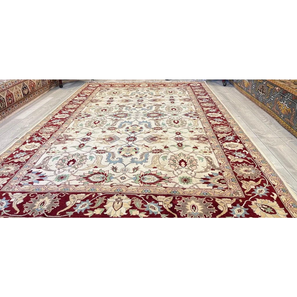 Stunning hand-woven Afghan rug from Northwestern Afghanistan with natural dyes