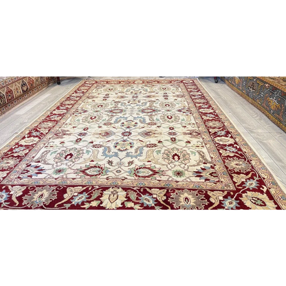 Stunning hand-woven Afghan rug from Northwestern Afghanistan with natural dyes