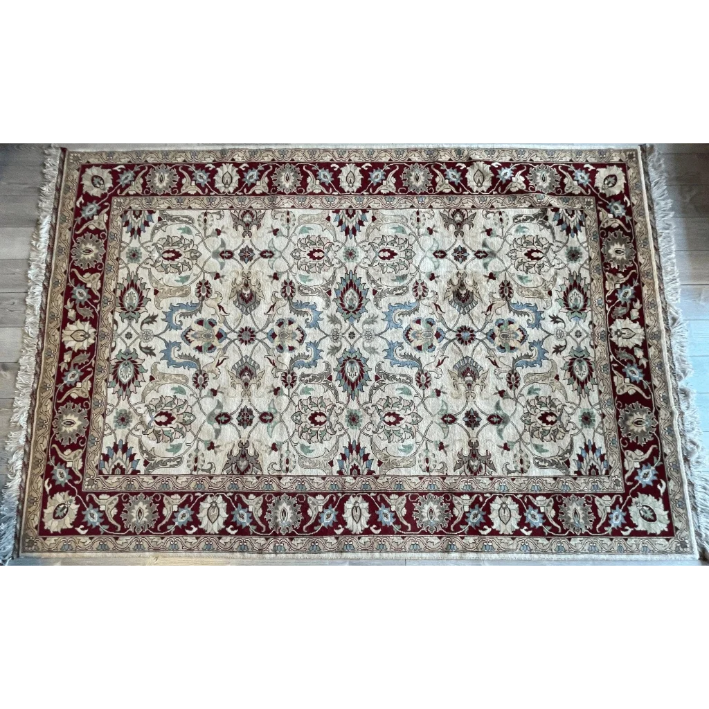 Stunning hand-woven Afghan rug from Northwestern Afghanistan with natural dyes