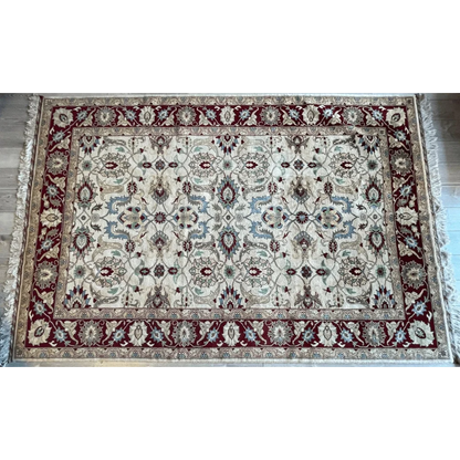Stunning hand-woven Afghan rug from Northwestern Afghanistan with natural dyes