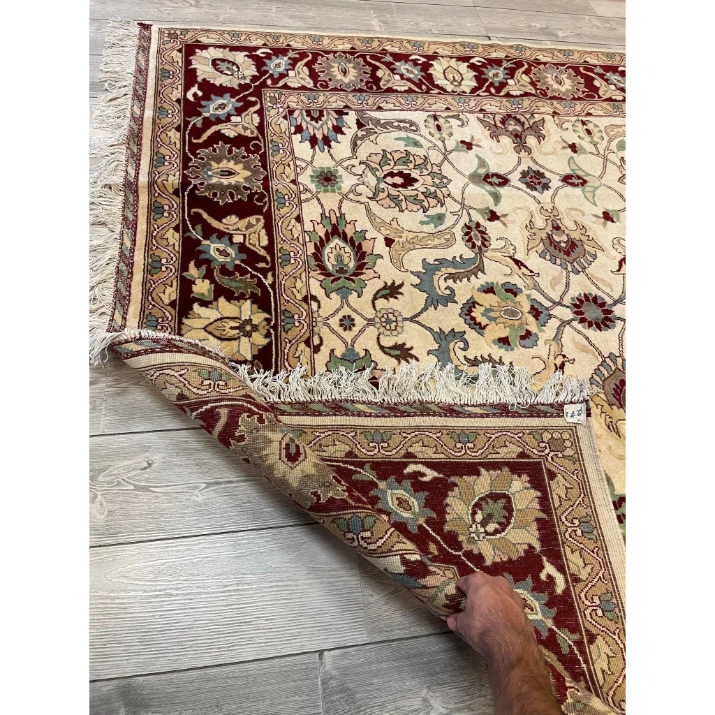 Stunning hand-woven Afghan rug from Northwestern Afghanistan with natural dyes