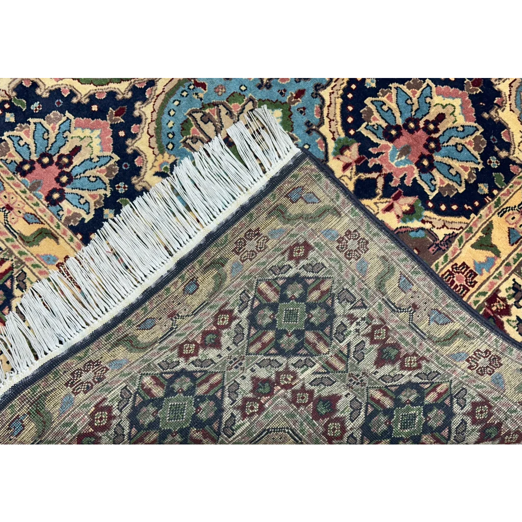 Stunning heart shape Afghan rug with vibrant geometric patterns on cotton foundation