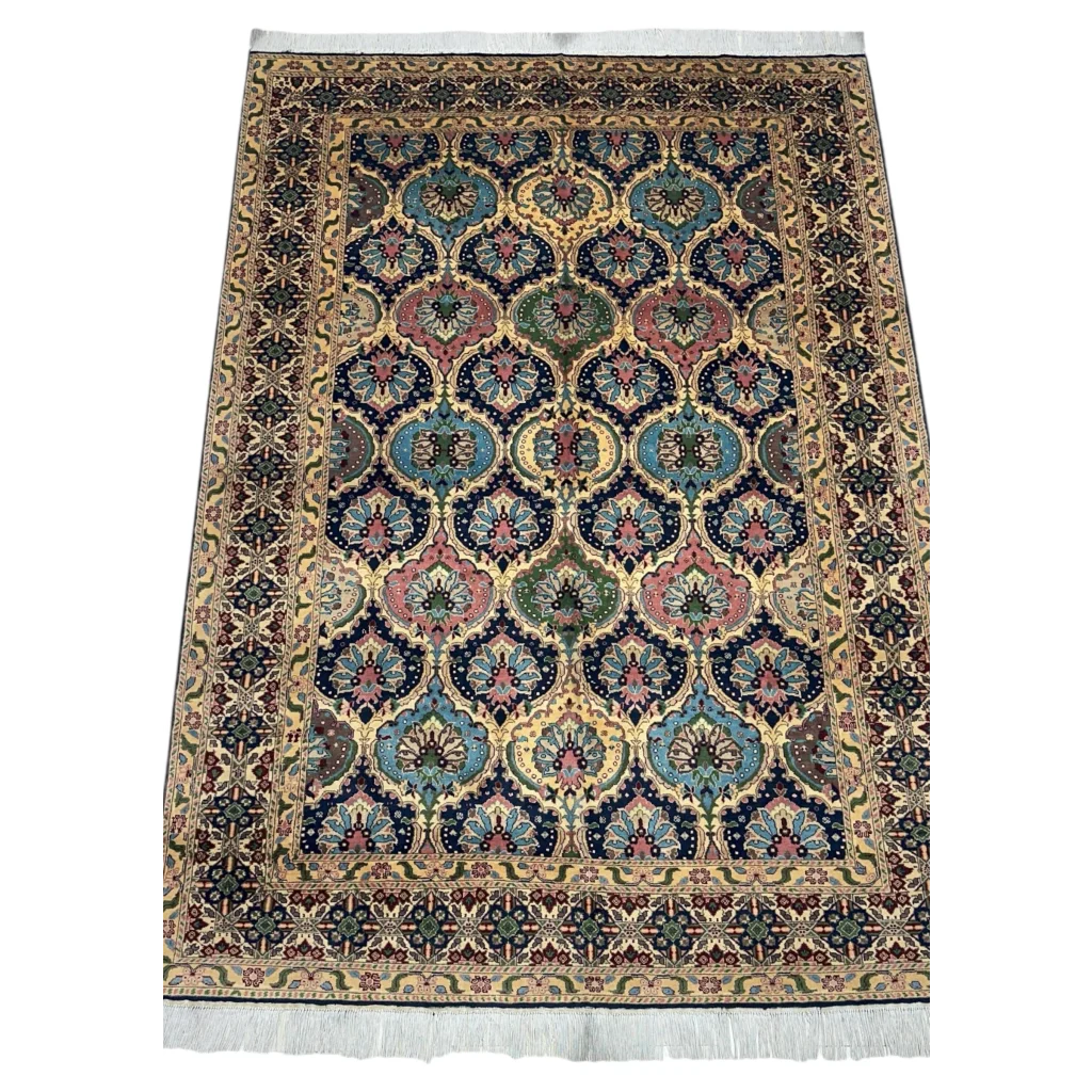 Stunning heart shape Afghan rug on cotton foundation with intricate Persian patterns