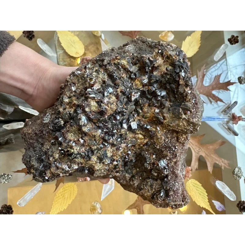 Stunning hessonite garnet cluster from Washington State